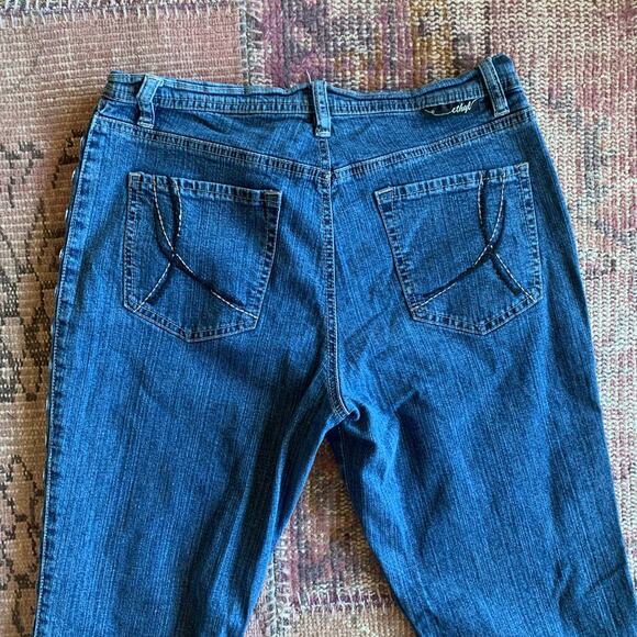 Ethyl Vintage y2k vibes Sparkle Gromett Jeans SIZE 6 - Picture 4 of 6
